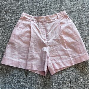Zara Linen Pink Shorts